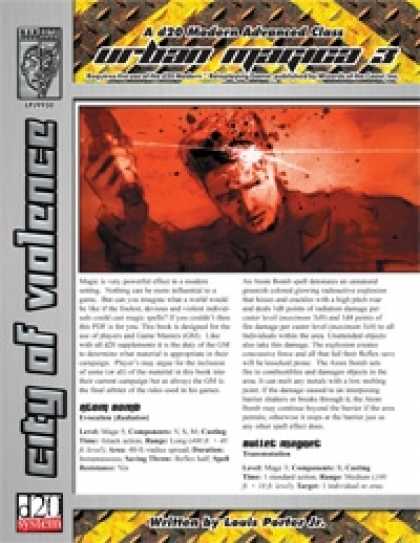 Role Playing Games - Urban Magica 3