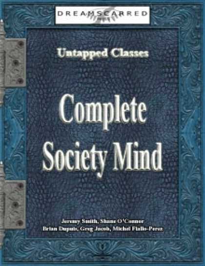 Role Playing Games - Untapped Classes: Complete Society Mind
