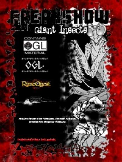 Role Playing Games - Freakshow - Giant Insects