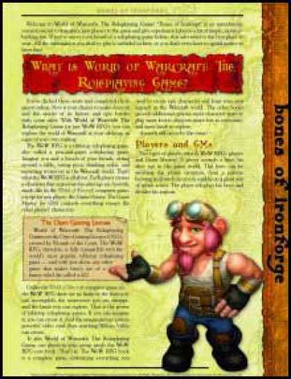Role Playing Games - World of Warcraft: Bones of Ironforge