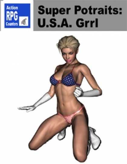 Role Playing Games - Action RPG Counters: Super Portraits - USA Grrl