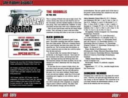 Role Playing Games - Modern Dispatch (#7): Oddballs
