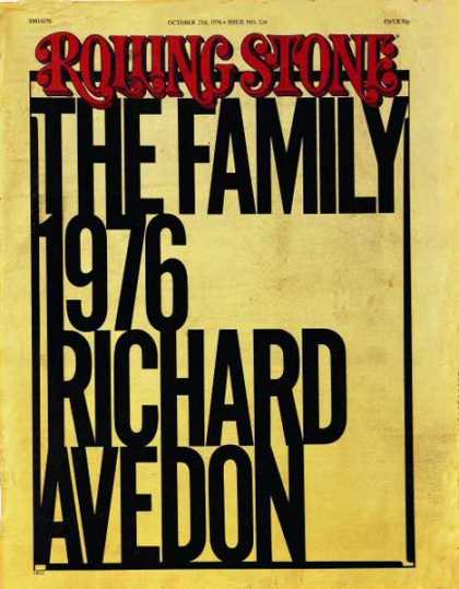 Rolling Stone - Richard Avedon&#039;s Portfolio The Family 1976