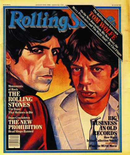 Rolling Stone - Mick Jagger & Keith Richards (illustration)