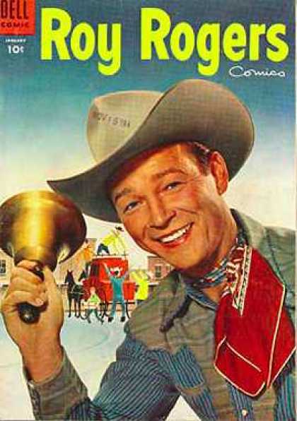 Cowboy - Bell - Hat - Bandana - Smile Roy Rogers Comics 85 - Cowboy - Bell - Hat - Bandana - Smile