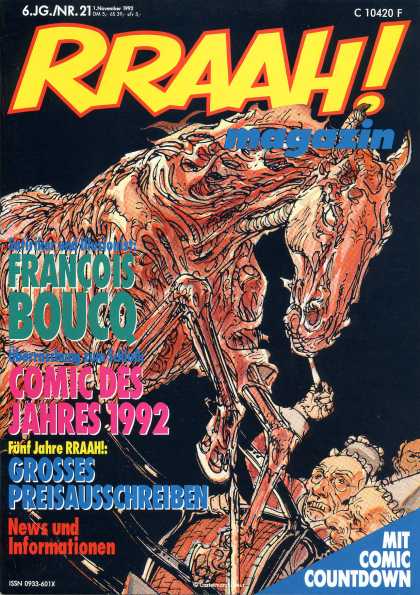 Rraah 21 - Mit Comic Countdown - Francois Bouco - Horse - Comic Des Jahres 1992 - Grosses Preisausschreiben