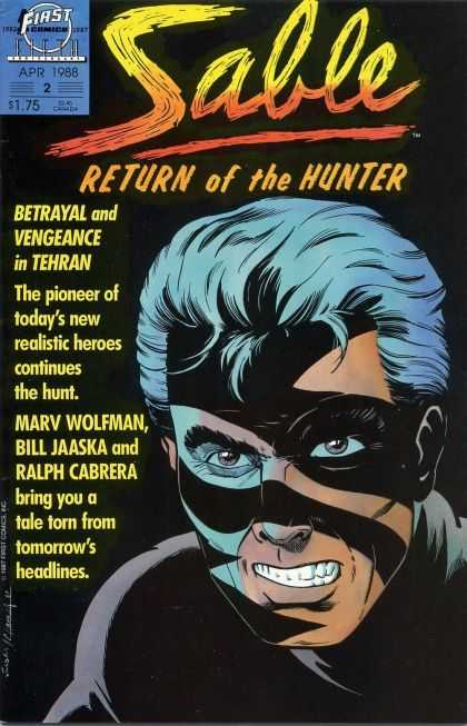 Sable 2 - Return Of The Hunter - Blue Hari - Eyes - Stripped Face - Black Cover