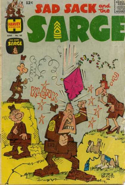 Sad Sack and the Sarge 68 - 3 Male Soldiers - 1 Wac - Kite - Dog - Leash