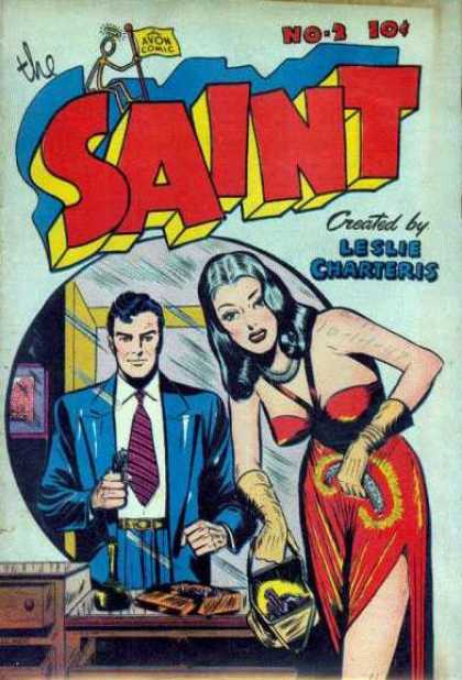 Saint 2 - Leslie Charteris - Avon Comic - Gun - Vixen - Jewelry