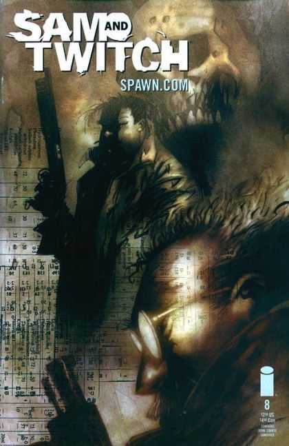 Sam and Twitch 8 - Skull - Spawncom - Shadowy Figures - Gun - Weapon - Ashley Wood