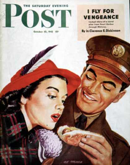 Saturday Evening Post - 1942-10-10: Hot Dog for a Hot Date (Al Moore)