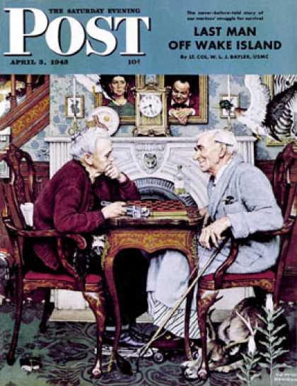 Saturday Evening Post - 1943-04-03: "April Fool, 1943" (Norman Rockwell)