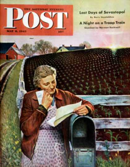 Saturday Evening Post - 1943-05-08: Letter from Overseas (John Falter)