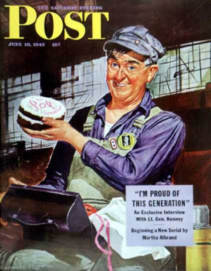 Saturday Evening Post - 1943-06-19: Happy Father's Day (Howard Scott)