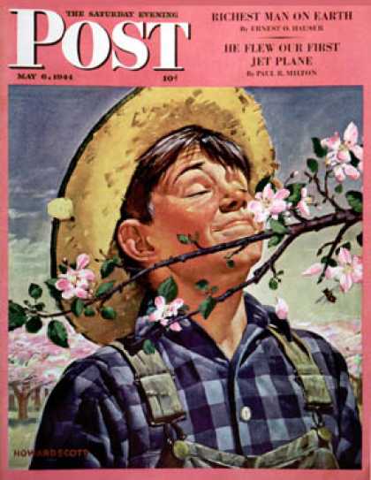 Saturday Evening Post - 1944-05-06: Apple Blossoms (Howard Scott)