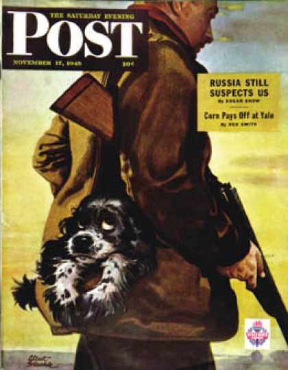 Saturday Evening Post - 1945-11-17: Pocket Pal (Albert Staehle)