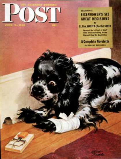 Saturday Evening Post - 1946-06-08: Butch and Mousetrap (Albert Staehle)