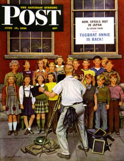 Saturday Evening Post - 1946-06-15: School Pictures (Stevan Dohanos)