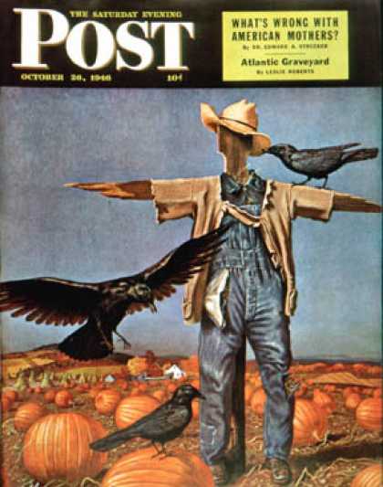 Saturday Evening Post - 1946-10-26: Scarecrow (John Atherton)