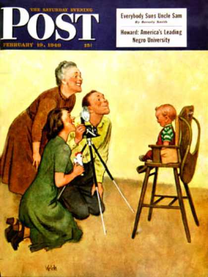 Saturday Evening Post - 1949-02-19: Baby Picture (Jack Welch)