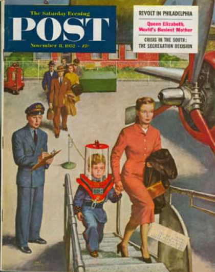 Saturday Evening Post - 1952-11-08: Space Traveller (Amos Sewell)