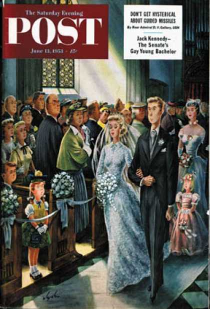Saturday Evening Post - 1953-06-13: Wedding Recessional (Constantin Alajalov)