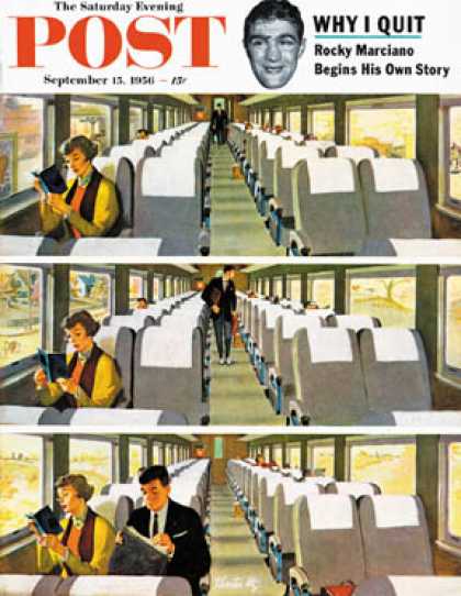 Saturday Evening Post - 1956-09-15: Commuter Pickup (Thornton Utz)
