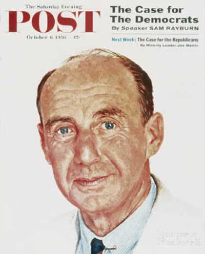 Saturday Evening Post - 1956-10-06: Adlai E. Stevenson (Norman Rockwell)