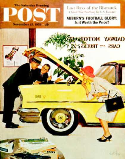 Saturday Evening Post - 1958-11-15: Checking it Out (Kurt Ard)