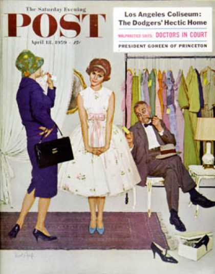 Saturday Evening Post - 1959-04-18: First Prom Dress (Kurt Ard)