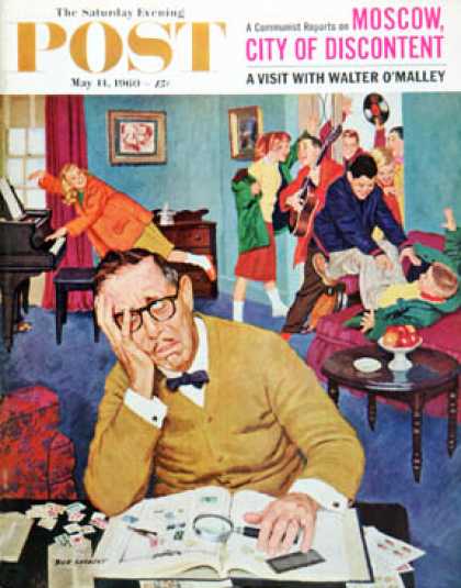 Saturday Evening Post - 1960-05-14: No Quiet for Daddyo (Richard Sargent)