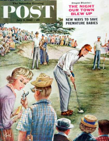 Saturday Evening Post - 1960-07-02: Distracted Pro Golfer (Constantin Alajalov)