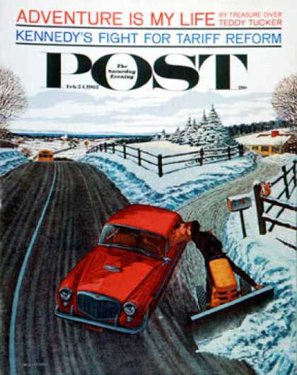 Saturday Evening Post - 1962-02-24: Kiss At the End of the Driveway (James Williamson)