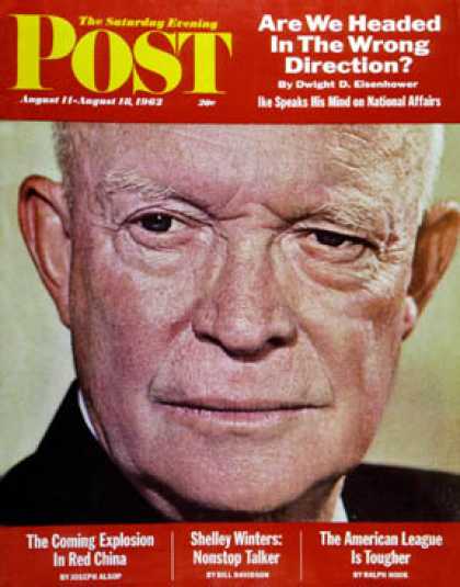 Saturday Evening Post - 1962-08-11: President Eisenhower (Edward Clark)