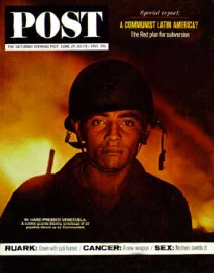 Saturday Evening Post - 1963-06-29: Venezuelan Solider (John Bryson)