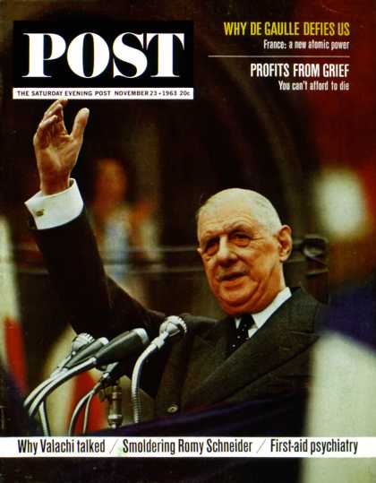 Saturday Evening Post - 1963-11-23: Charles de Gaulle (John Launois)