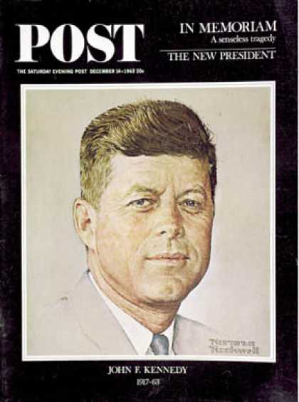 Saturday Evening Post - 1963-12-14: John F. Kennedy IN MEMORIAM (Norman Rockwell)