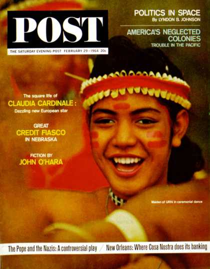 Saturday Evening Post - 1964-02-29: Micronesian Girl (Jack Fields)