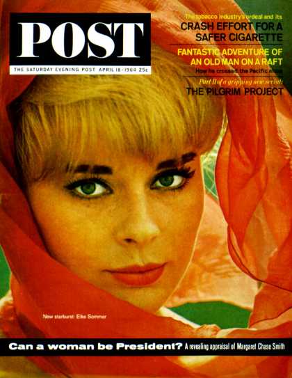 Saturday Evening Post - 1964-04-18: Elke Sommer (Lawrence J. Schiller)