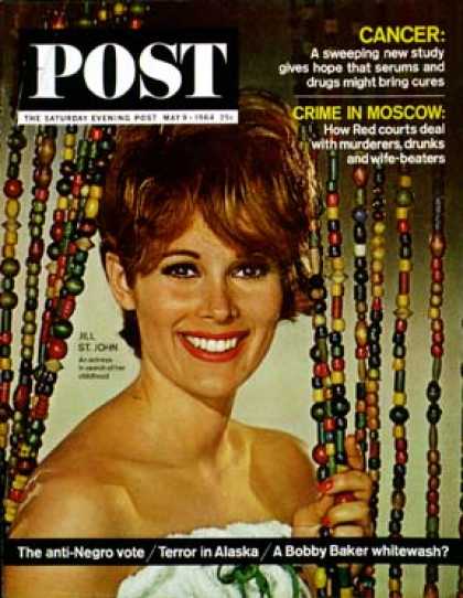 Saturday Evening Post - 1964-05-09: Jill St. John (Frank Bensing)