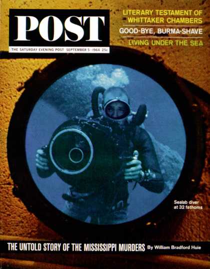 Saturday Evening Post - 1964-09-05: Sealab Diver (Robert Barth)