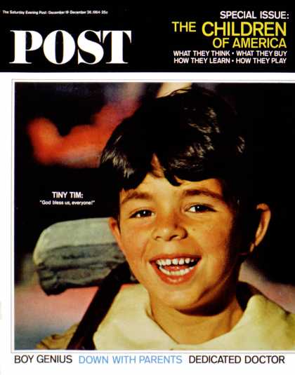 Saturday Evening Post - 1964-12-26: Tiny Tim (Mark Kauffman)