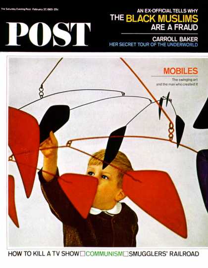 Saturday Evening Post - 1965-02-27: Child & Calder Mobile (Burt Glinn)