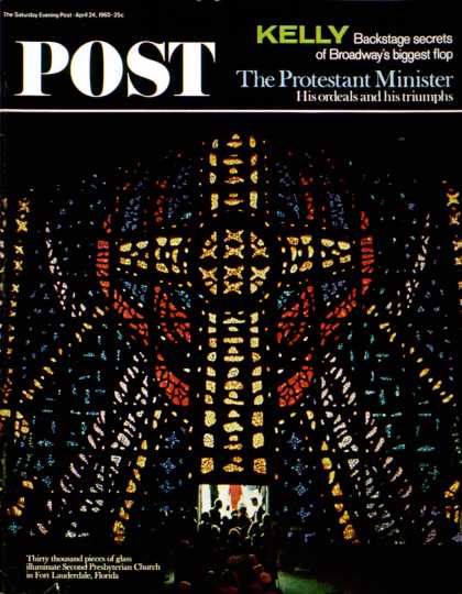 Saturday Evening Post - 1965-04-24: Stained Glass Window (Wayne Miller)