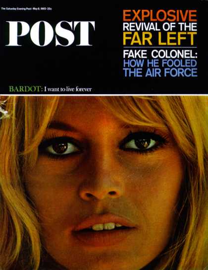 Saturday Evening Post - 1965-05-08: Brigitte Bardot (P. Orlando)