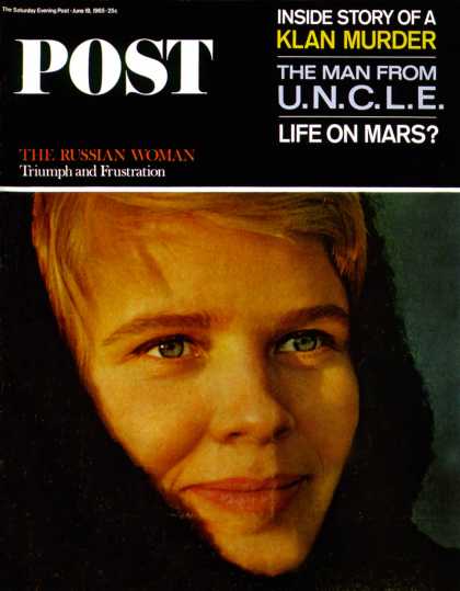 Saturday Evening Post - 1965-06-19: Russian Woman (John Launois)