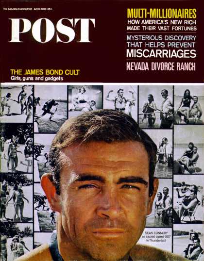 Saturday Evening Post - 1965-07-17: Connery as Bond, James Bond (Pierluigi & Loomis Dean)