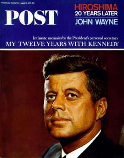 Saturday Evening Post - 1965-08-14: President John F. Kennedy (Yousuf Karsh)