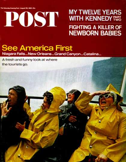 Saturday Evening Post - 1965-08-28: Niagara Falls Boat Ride (John Launois)