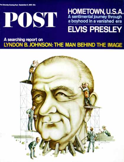 Saturday Evening Post - 1965-09-11: LBJ's Image (Blake Hampton)